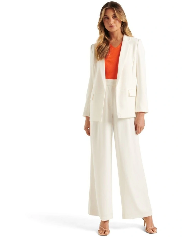 Maeve Boyfriend Blazer in Ivory image 5