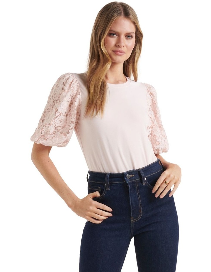 Vikki Lace Puff Sleeve Top in