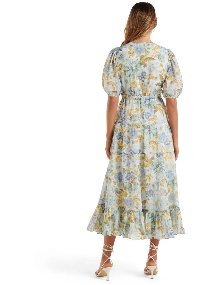 Forever New Irina Twist Front Midi Dress In Multi MYER