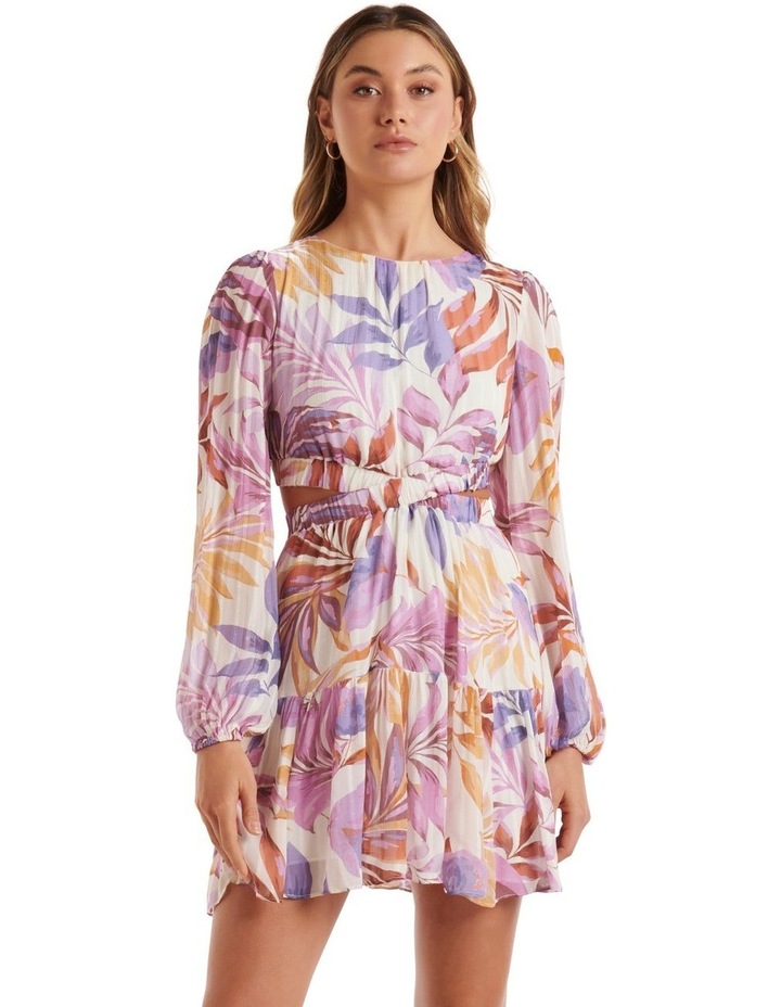 Eliza Elastic Waist Mini Dress in Multi