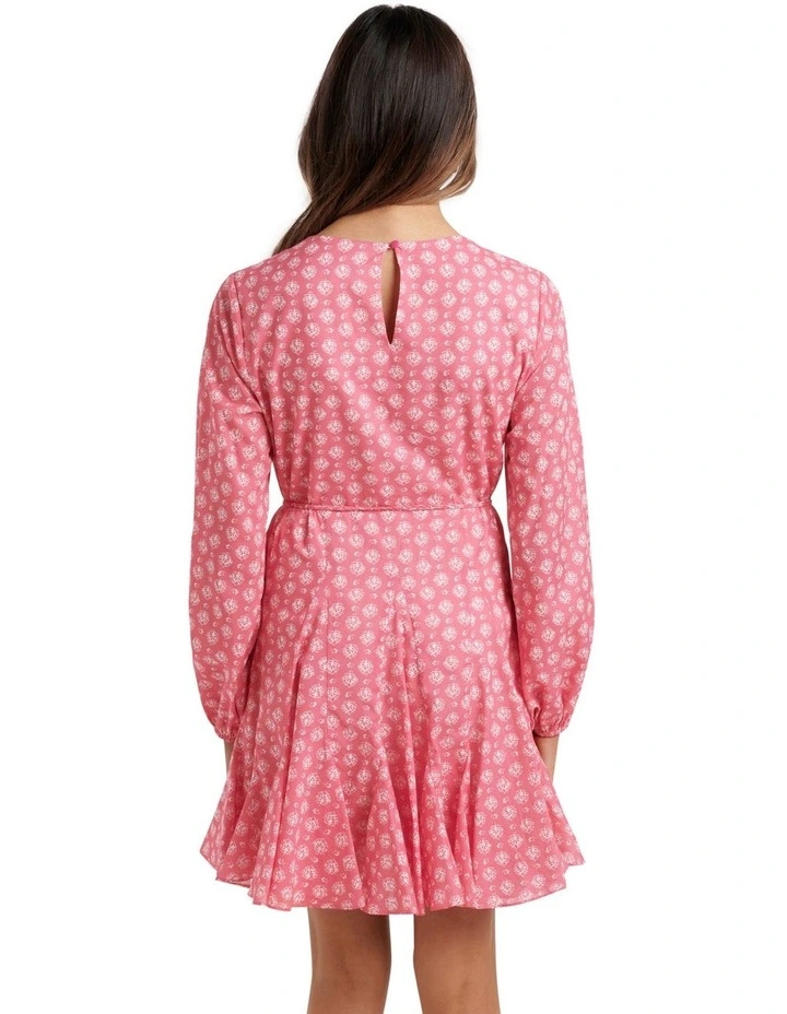 Fianna Button Front Godet Mini Dress Cream