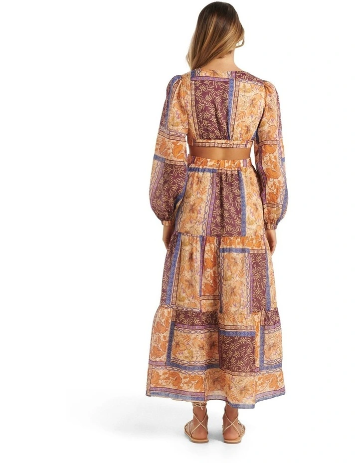 Viola Cross Over Maxi Dress in Multi image 2