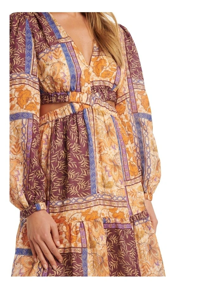 Viola Cross Over Maxi Dress in Multi image 4