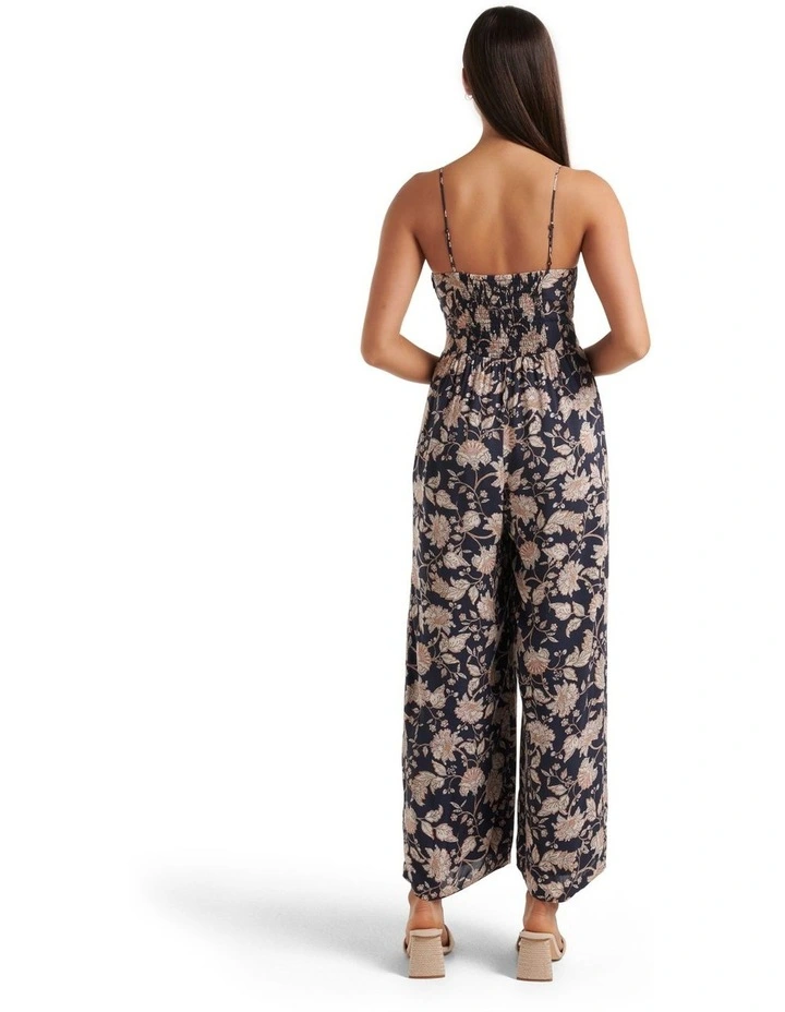 Liv Tie Front Jumpsuit in Black image 2