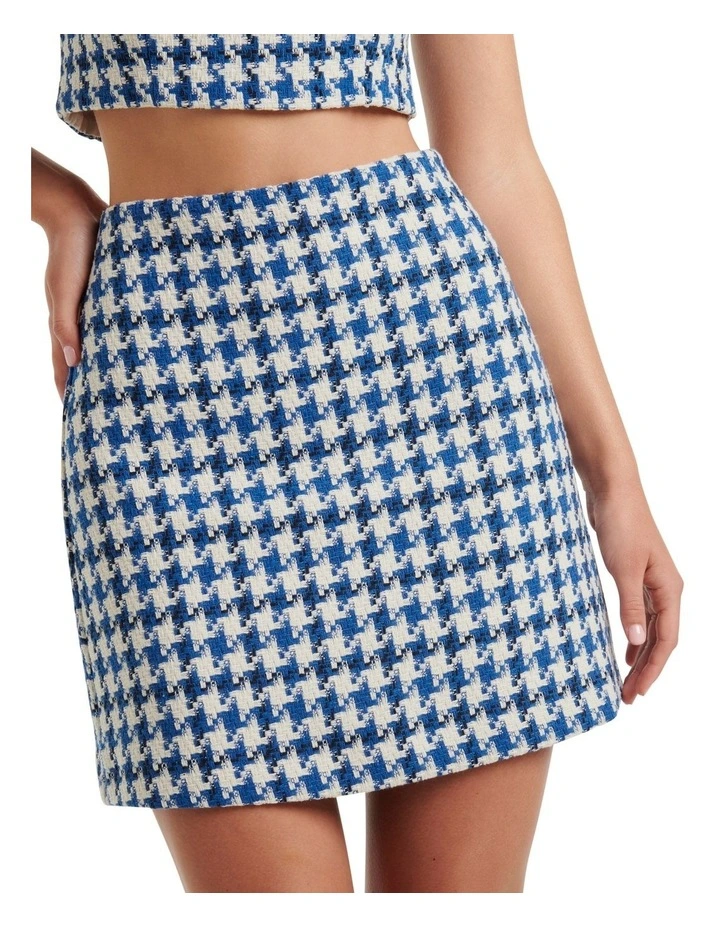 Taylah Boucle Skirt Suit in Blue image 4