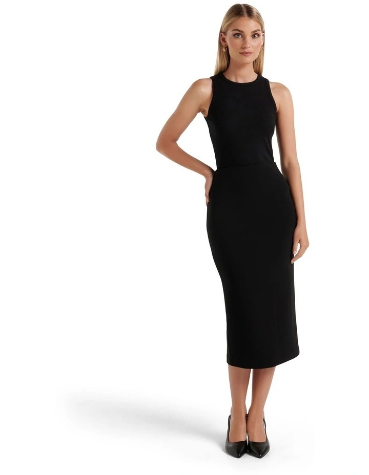 Charlotte Column Skirt in Black image 5