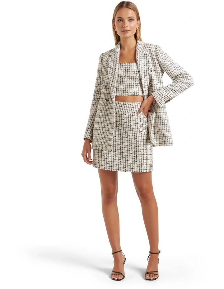 ジャケット BOUCLE PEARL JACKET IRO Switch Zip Up Boucle Tweed Faux Pearl Bomber FR 36 US 4