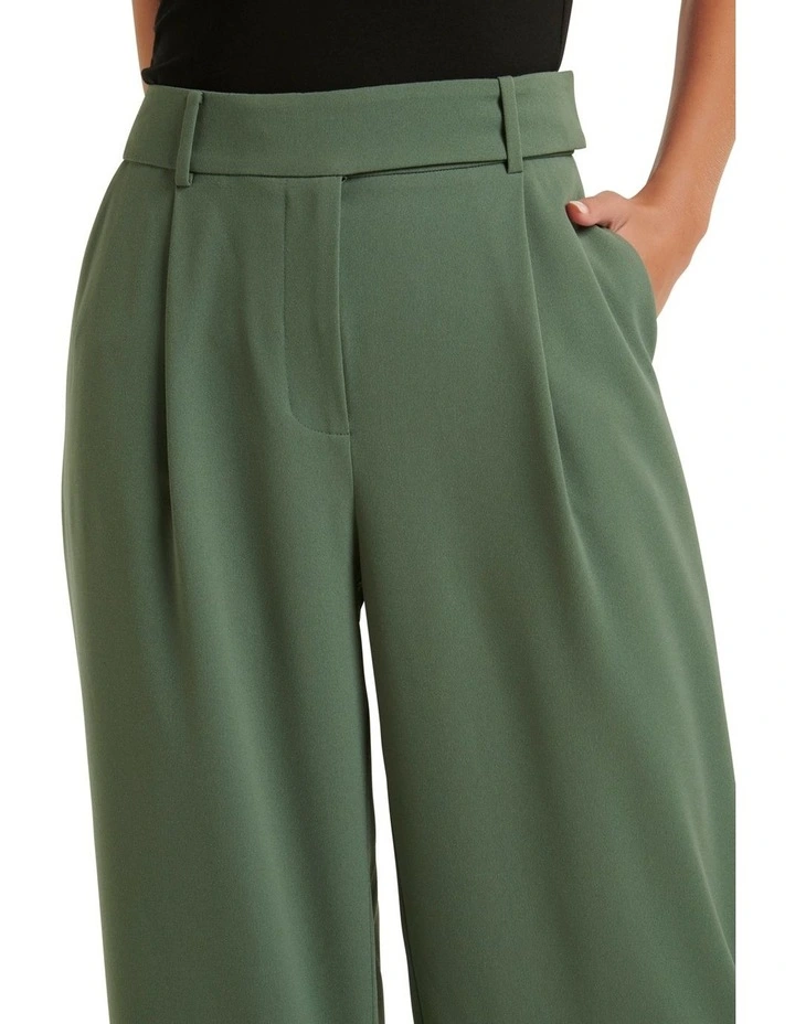 Isla Tall Wide Leg Pants in Green image 4