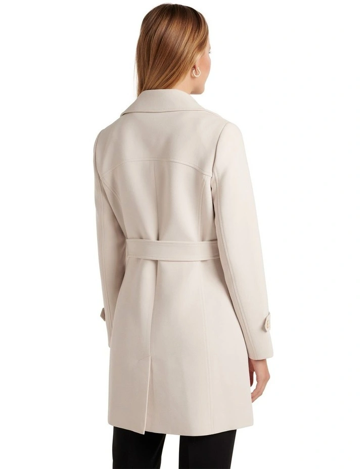 Violet Trench Mac in Cream image 2