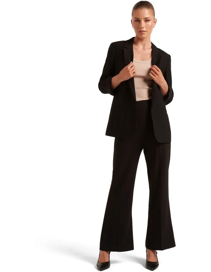Olive Boyfriend Blazer in Black image 5