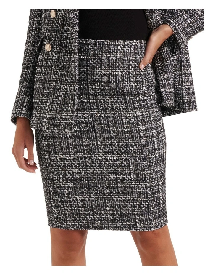 Plaid Skirt Tweed Skirt Forever New Forever New Nora Boucle Pencil