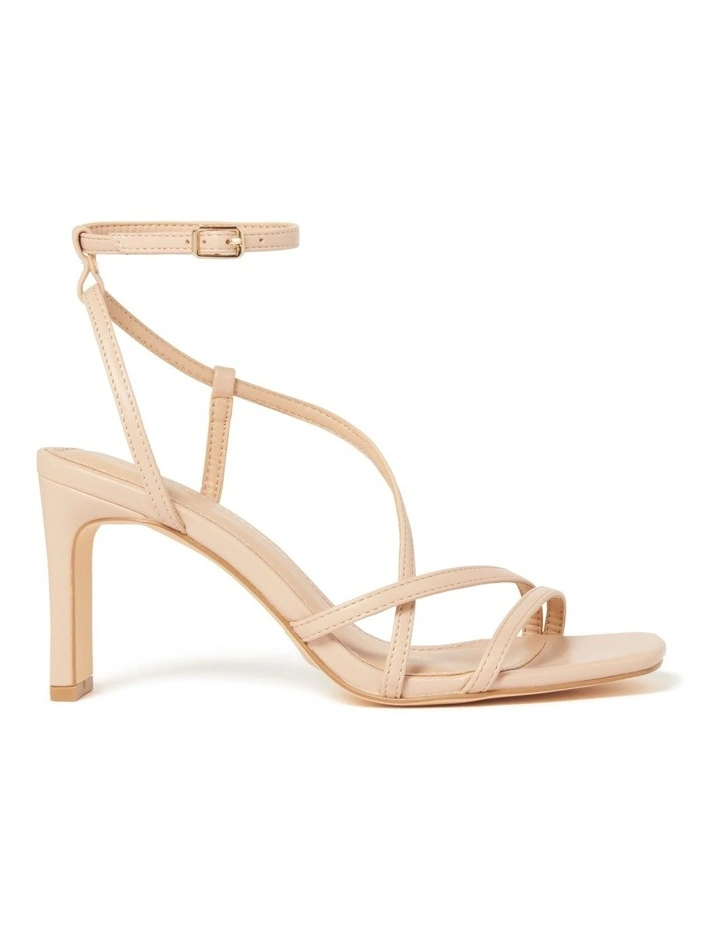 Nikki Block Heel in Nude image 1