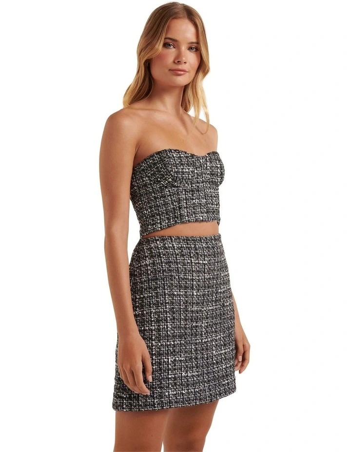 Andrea Boned Boucle Bustier in Black image 3