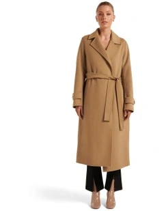 Devon Felled Coat in Brown