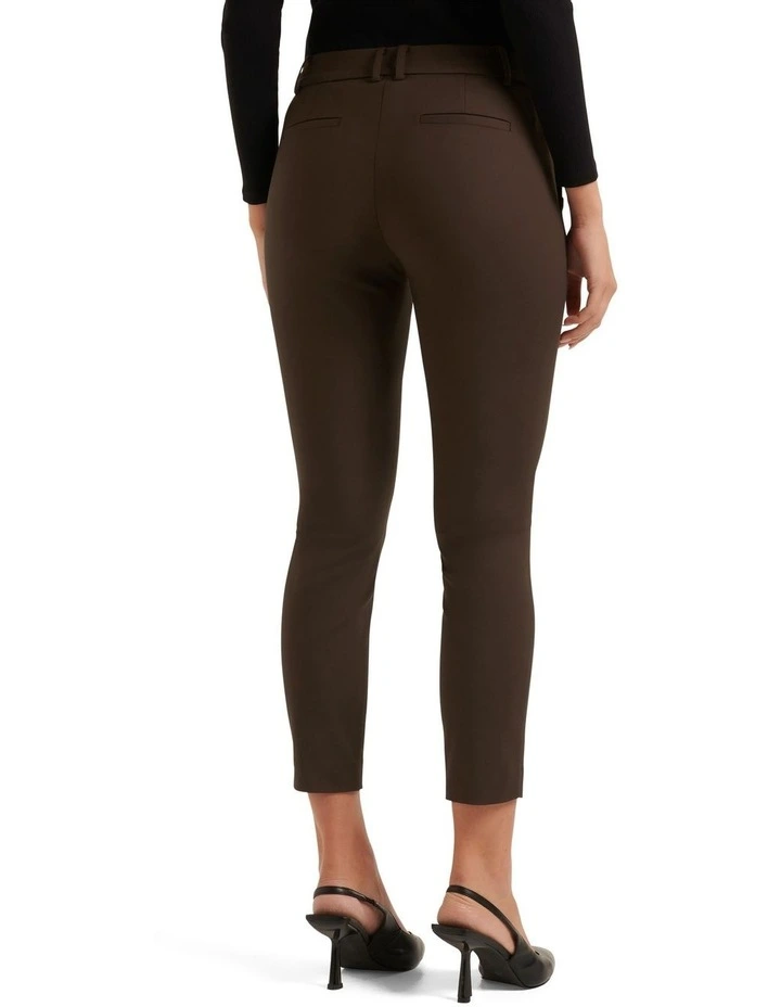 Grace 7/8th Slim Pants in Brown image 2
