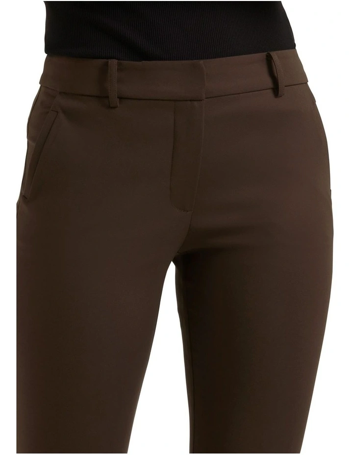 Grace 7/8th Slim Pants in Brown image 4
