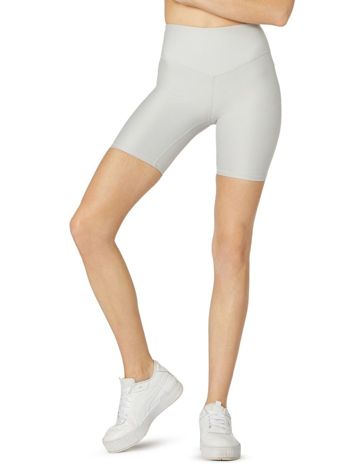 mesh trim biker shorts