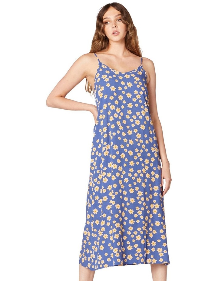 Evie Ditsy Slip Dress Blue