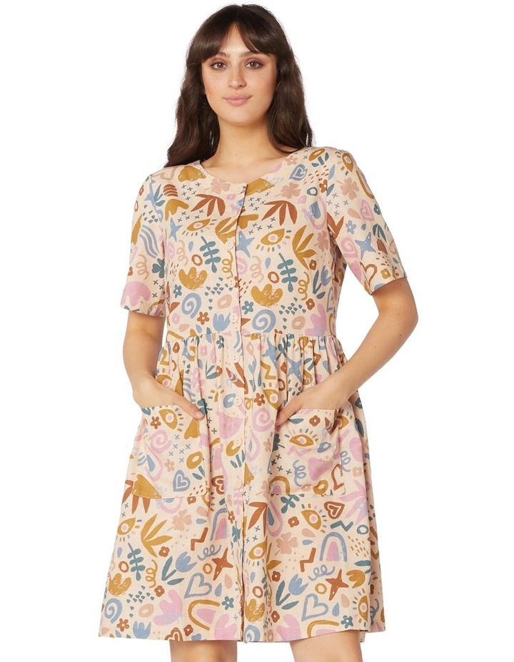 Arty Geo Smock Dress