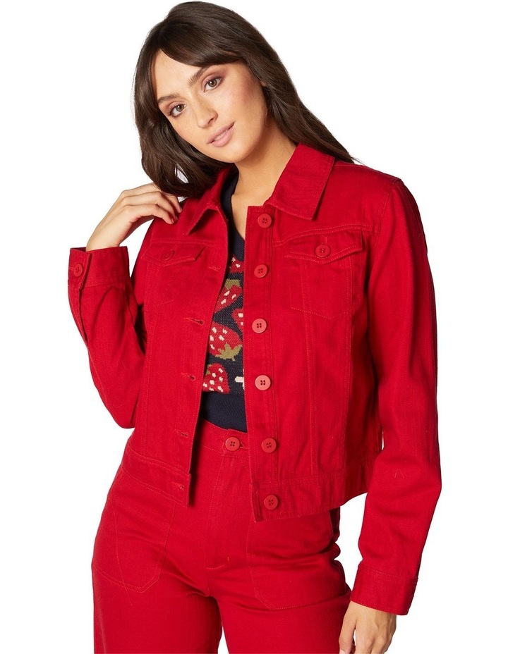ladies red jacket