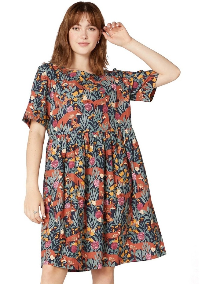 Foxy Garden Dress Blue