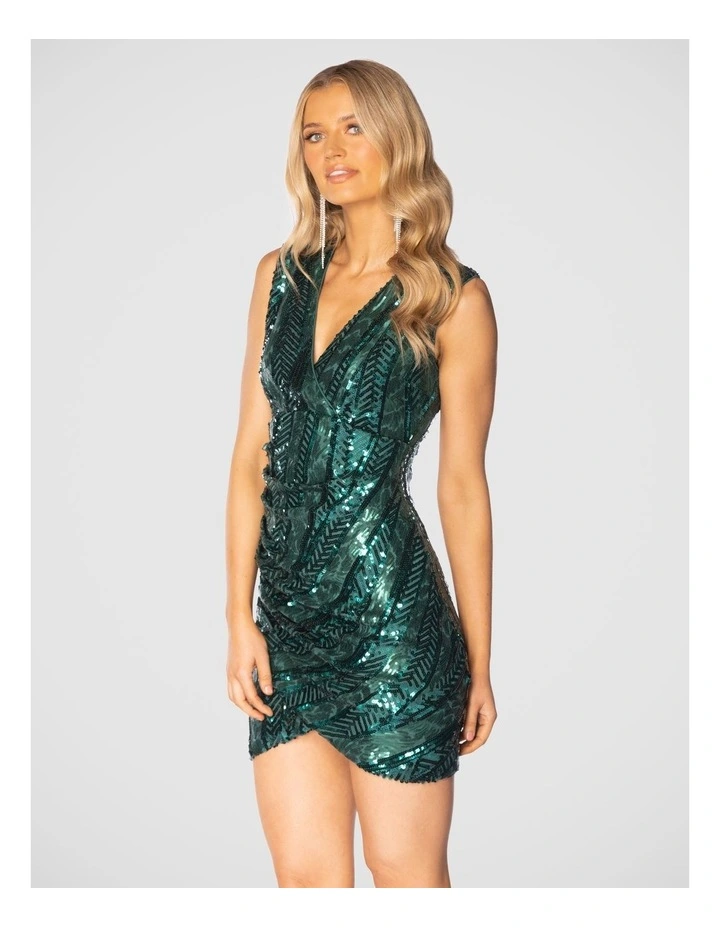 Shauna Dress in Green image 2
