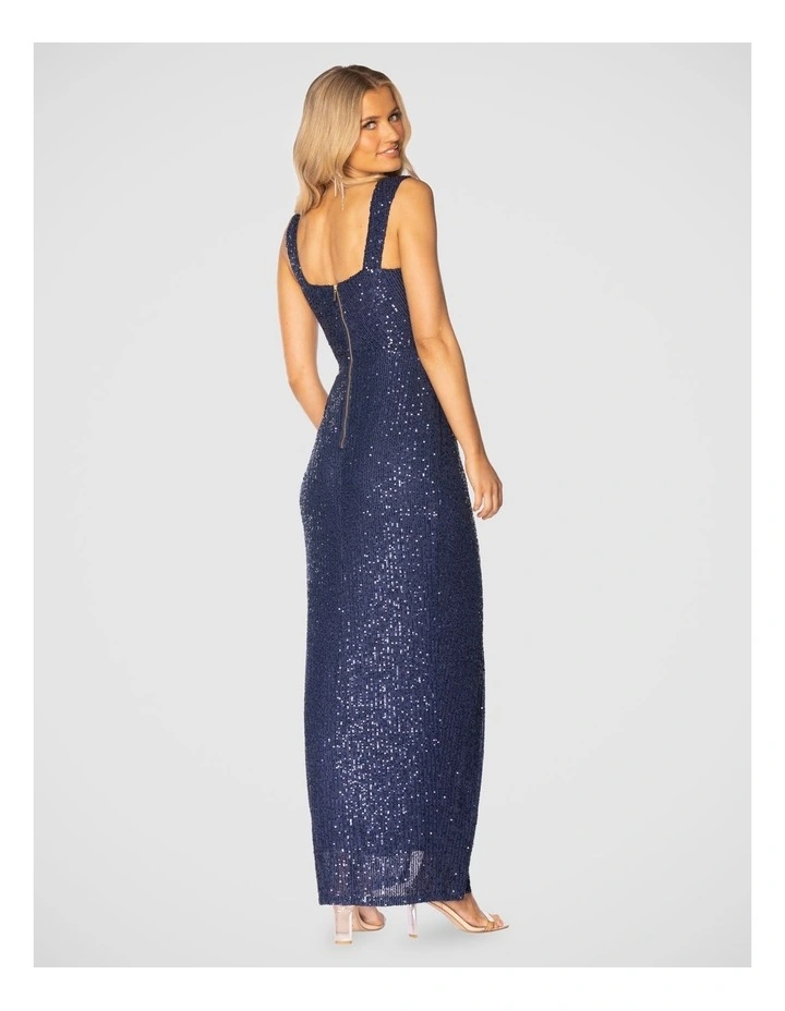 Kalani Gown in Navy image 3