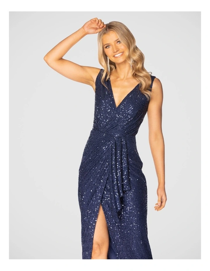 Kalani Gown in Navy image 4