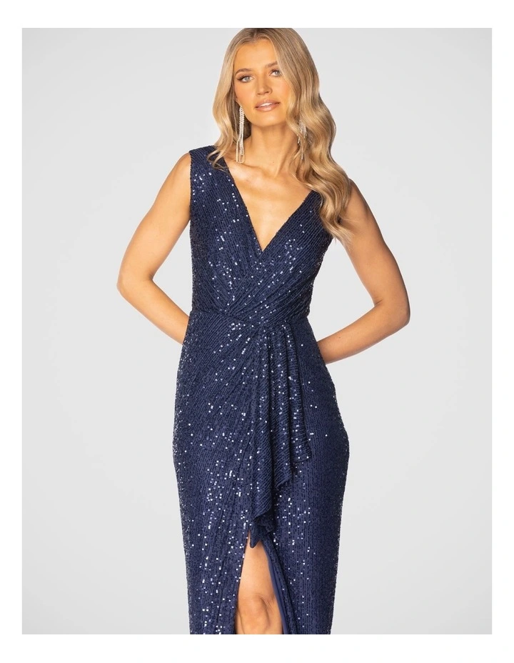 Kalani Gown in Navy image 5