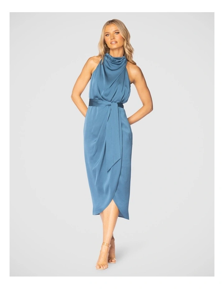Gabriel Midi Dress in Teal image 1