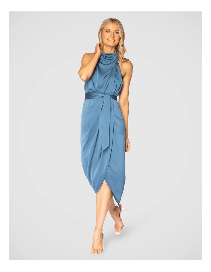 Gabriel Midi Dress in Teal image 4