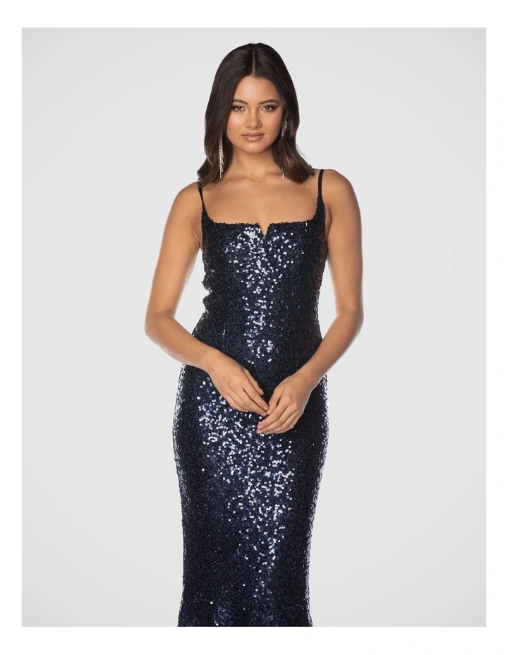 Gabriela Gown in Navy image 4