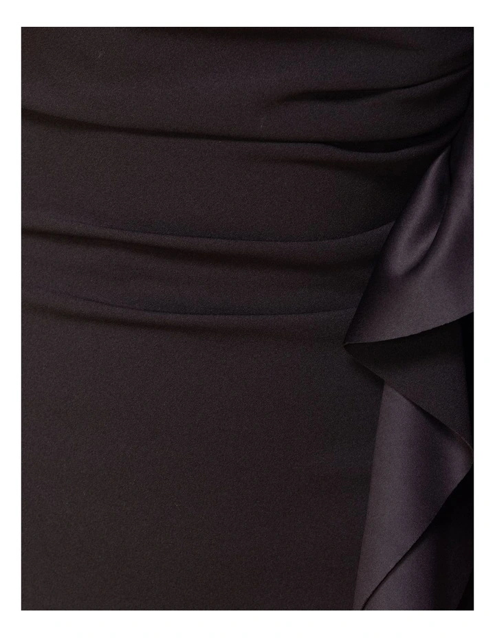 Pandora Midi Dress in Black image 6