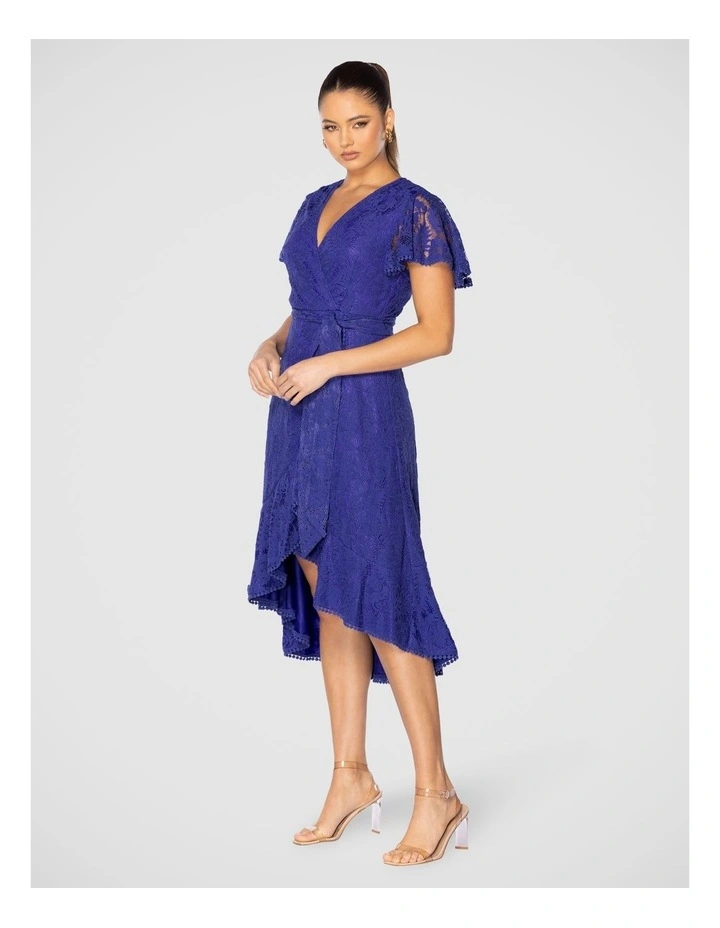 Roxana Midi Dress in Blue image 2