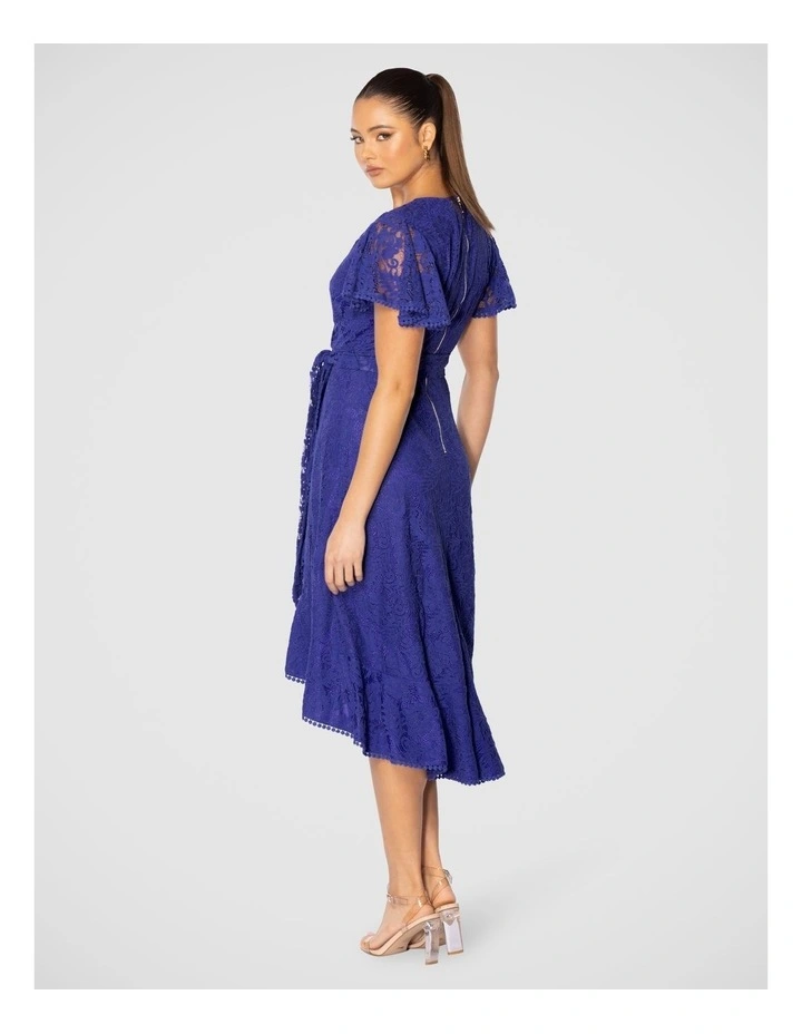 Roxana Midi Dress in Blue image 3