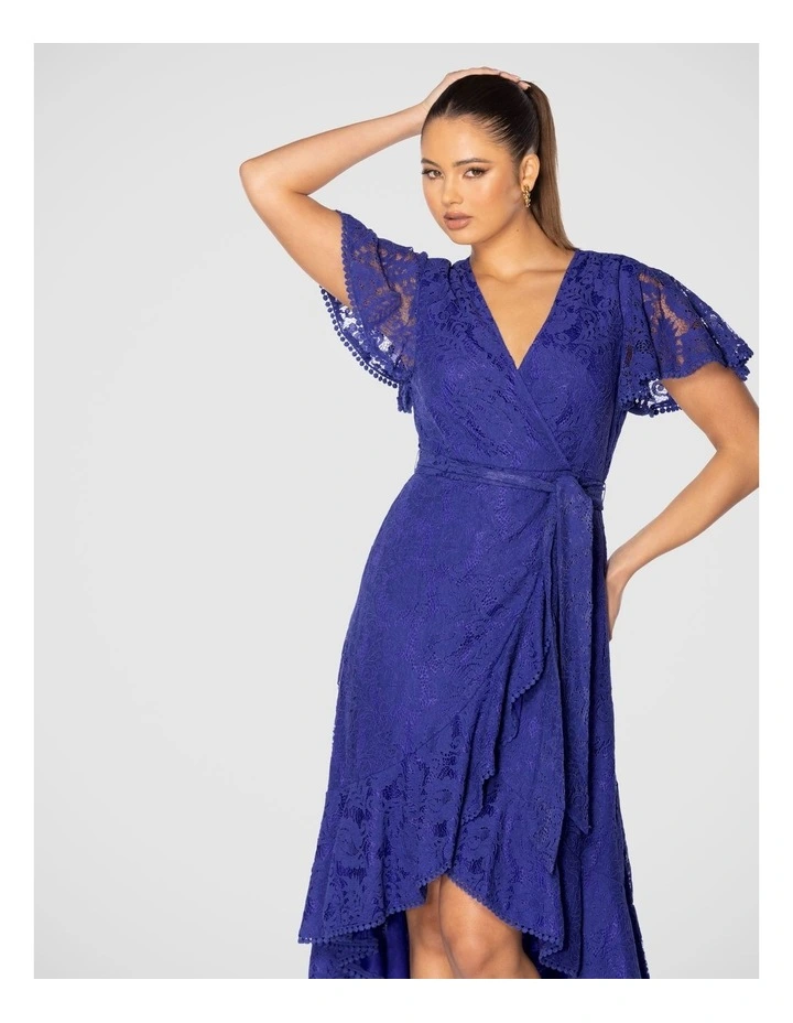 Roxana Midi Dress in Blue image 5