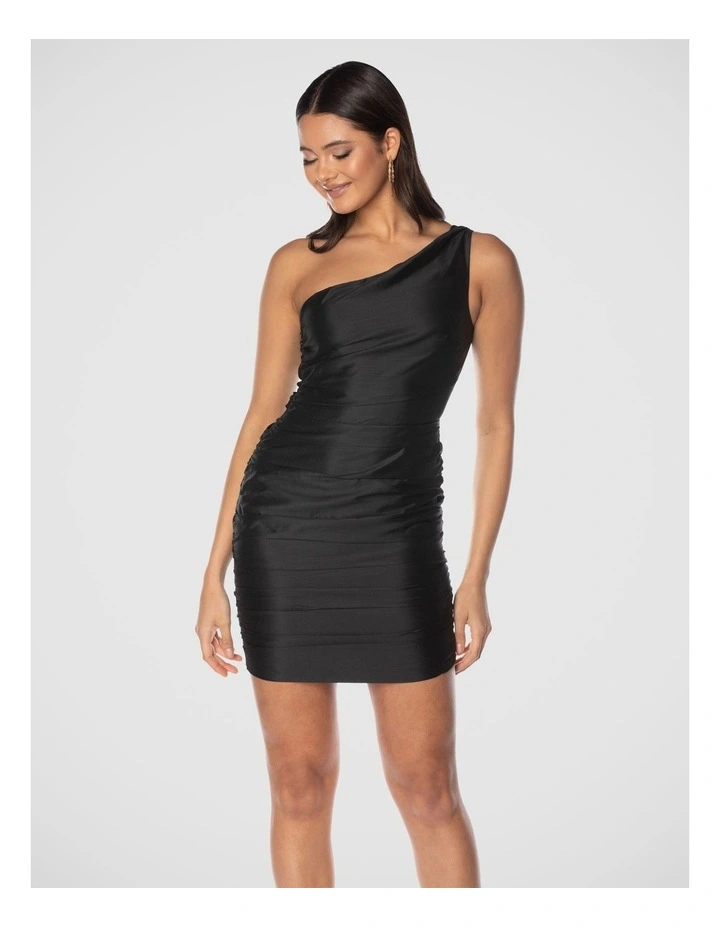 Liliana Mini Dress in Black image 4