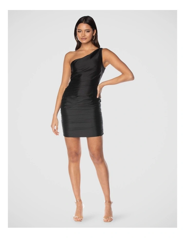 Liliana Mini Dress in Black image 5