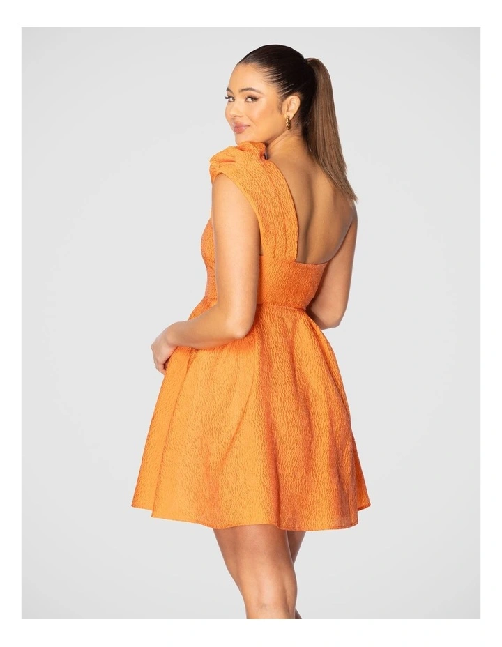 Lucie Mini Dress in Orange image 3