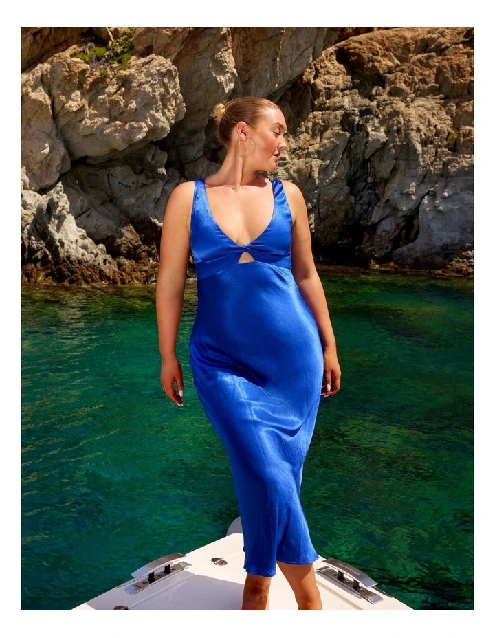 Jamila Dress in Cobalt image 7