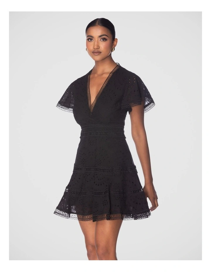 Weston Mini Dress in Black image 2