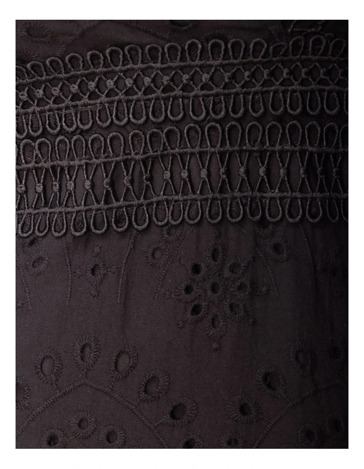 Weston Mini Dress in Black image 6