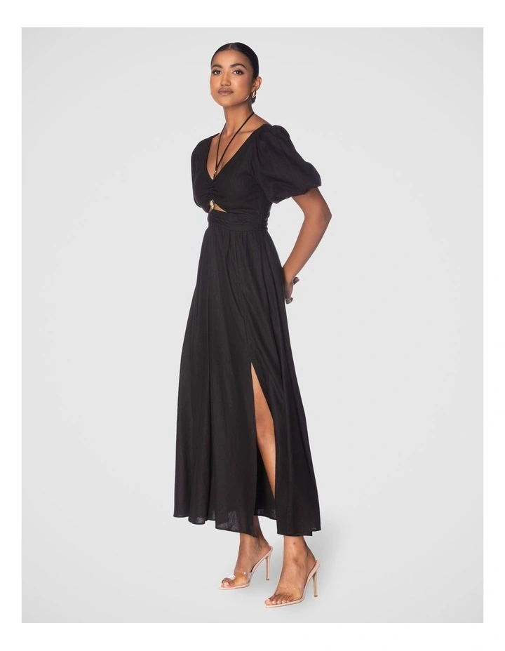 Neve Maxi Dress in Black image 2