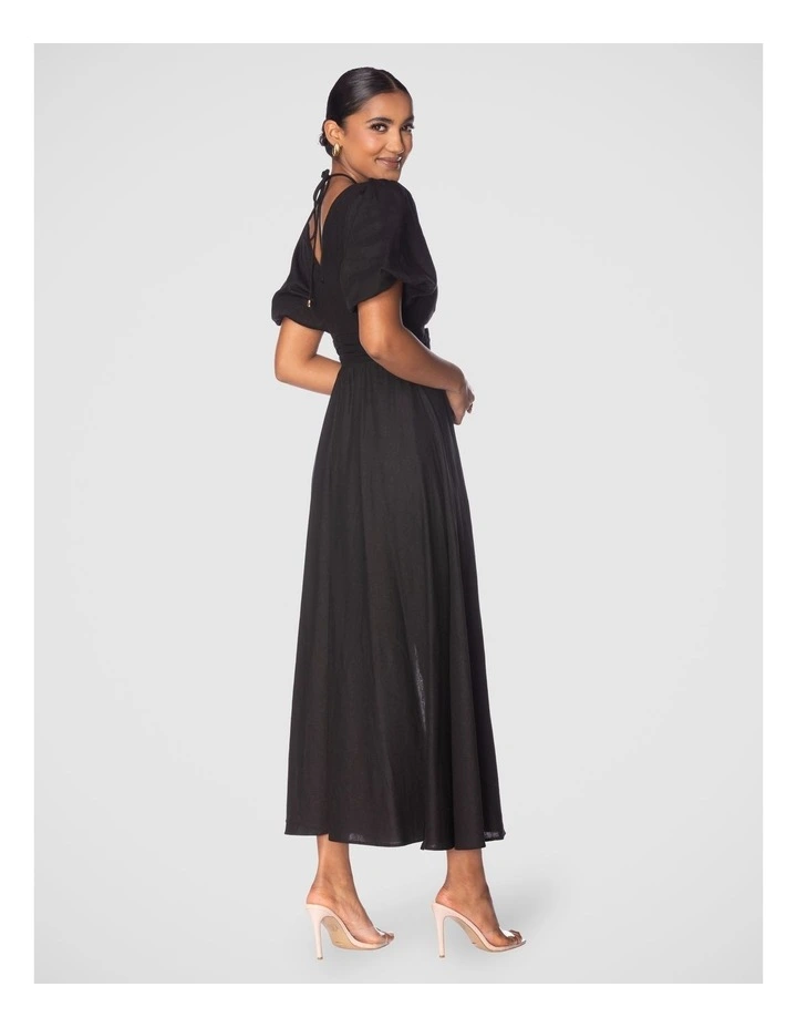 Neve Maxi Dress in Black image 3