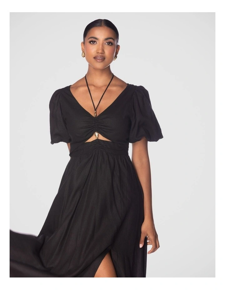 Neve Maxi Dress in Black image 4