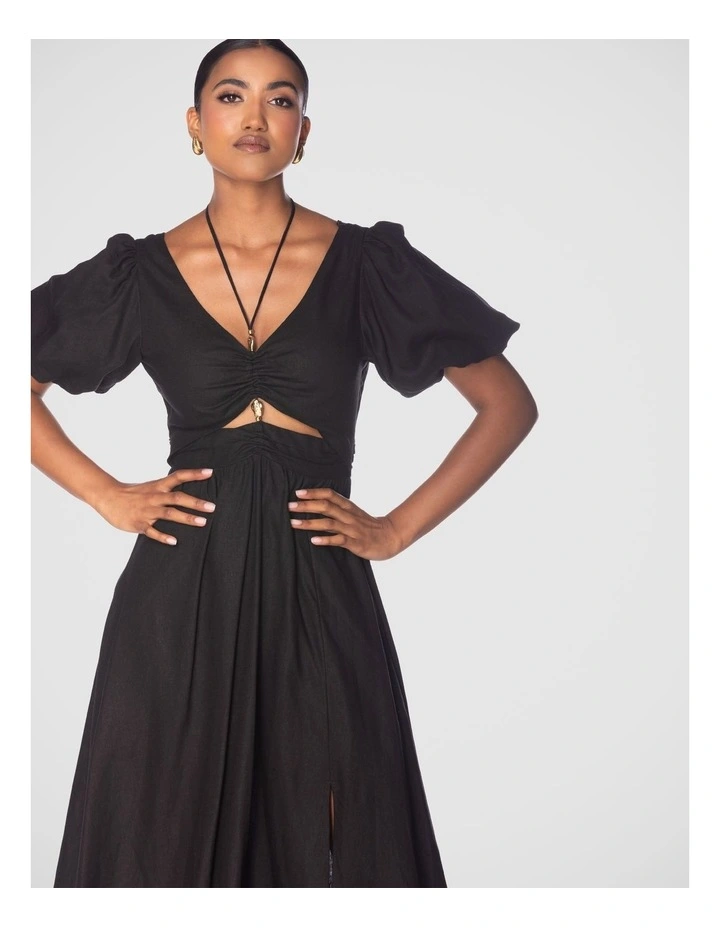Neve Maxi Dress in Black image 5