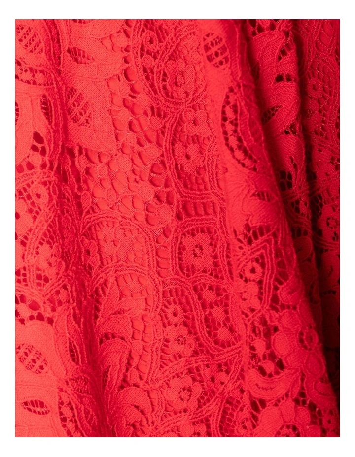 Amity Mini Dress in Red image 6