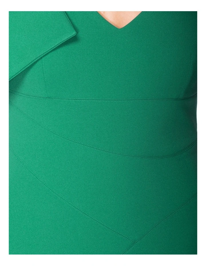 Chasity Midi Dress in Green image 6