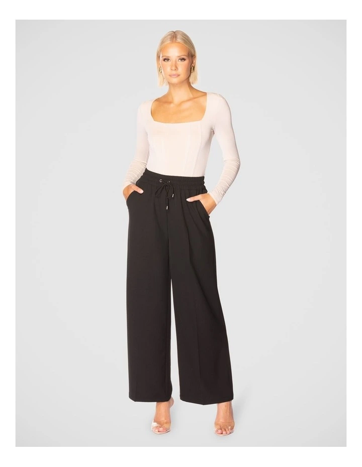 Maribel Wide Leg Pant in Black image 4