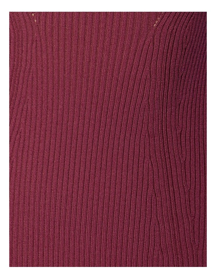 Guisepina Knit Dress in Burgundy image 6